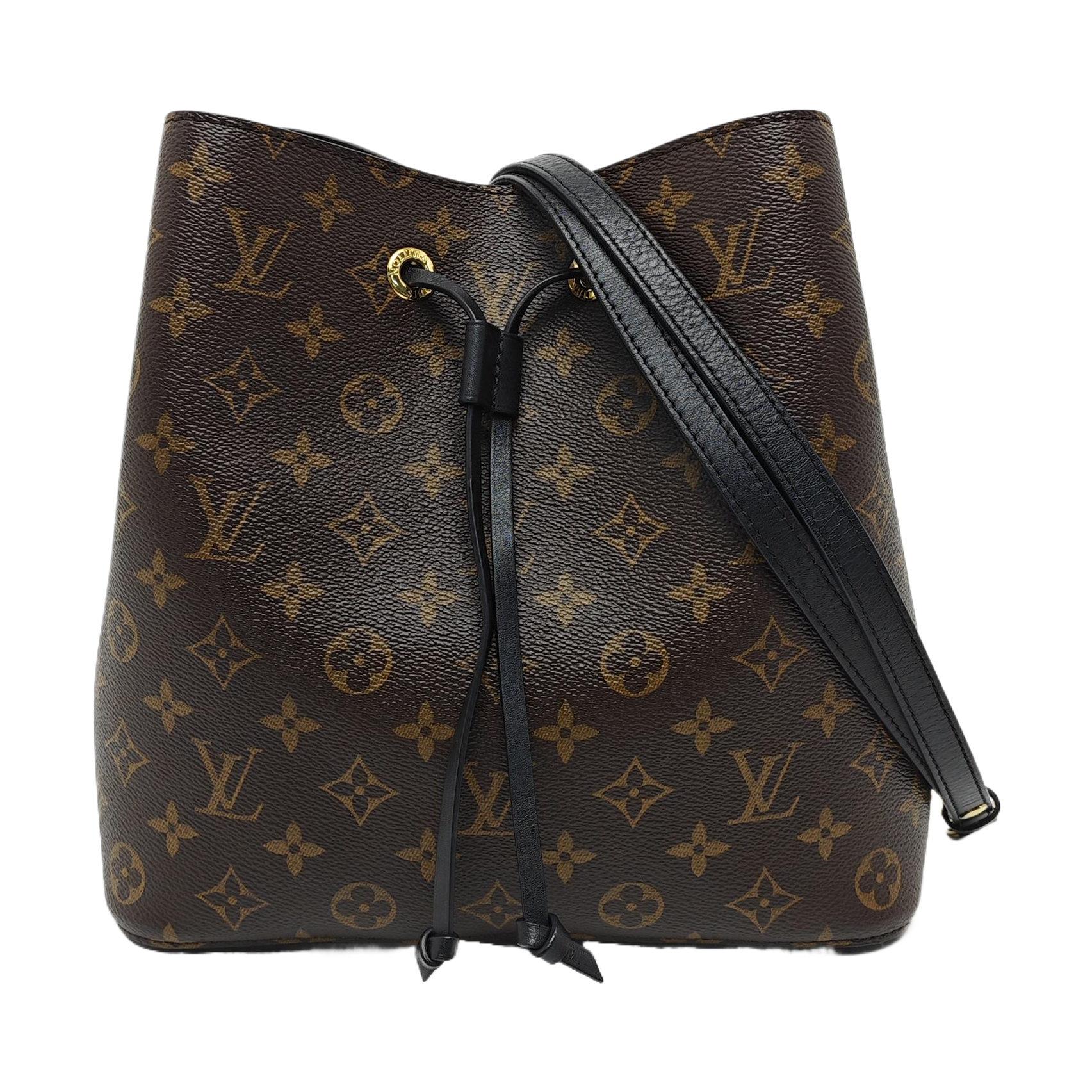 NÉONOÉ MM Monogram Coated Canvas Brown