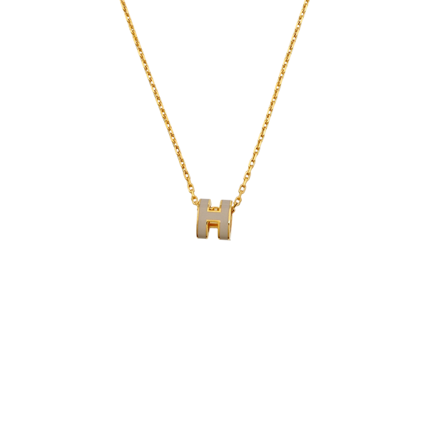 Pop H Metal Gold Necklace