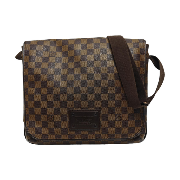 DISTRICT MM Damier Ebene Coated Canvas Brown
