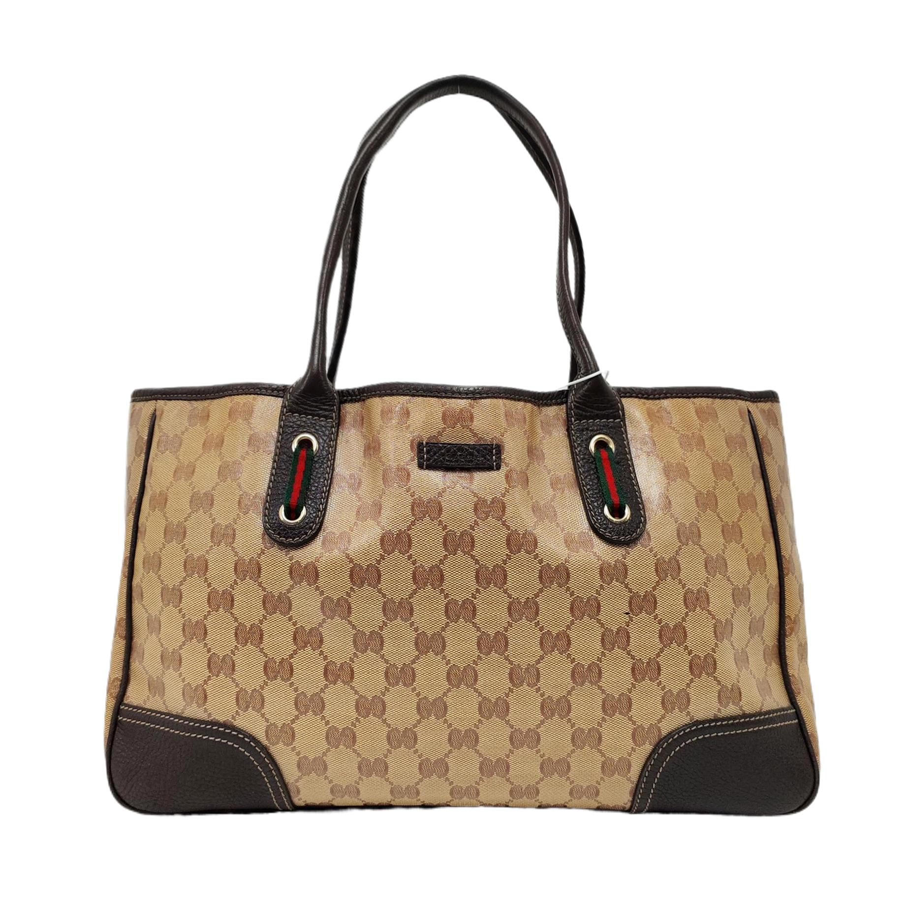 Princy Monogram Coated Canvas Brown