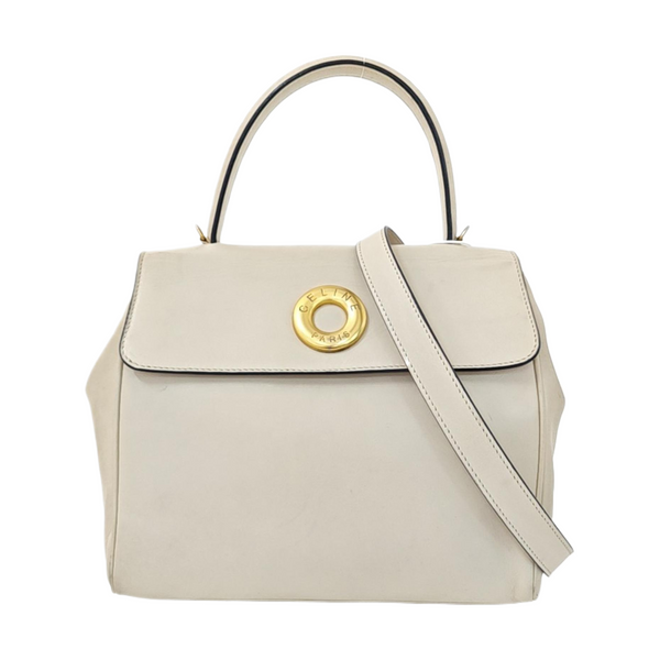 Calfskin Shoulder Bag Beige