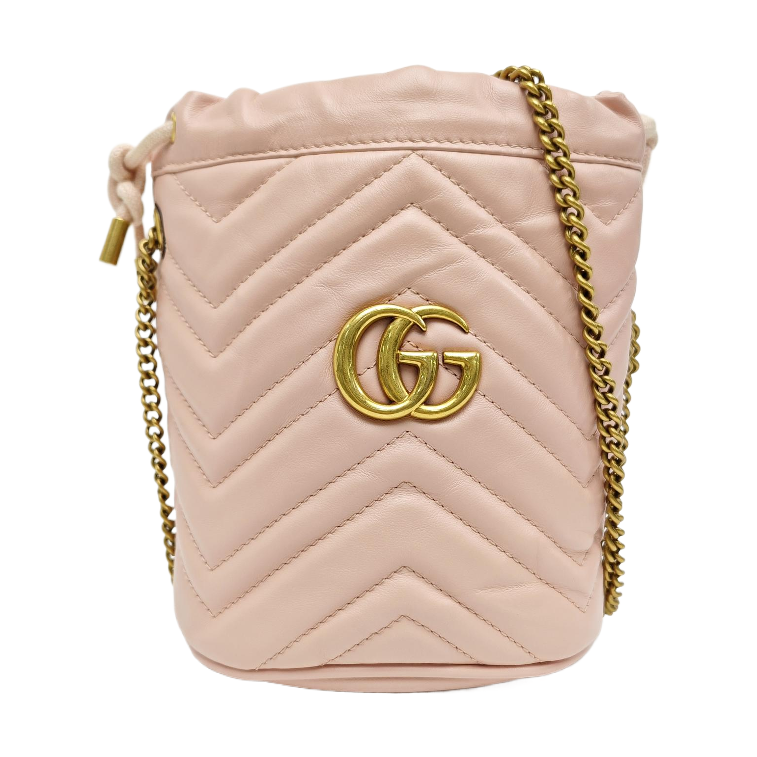 GG Marmont Mini Quilted Calfskin Pink