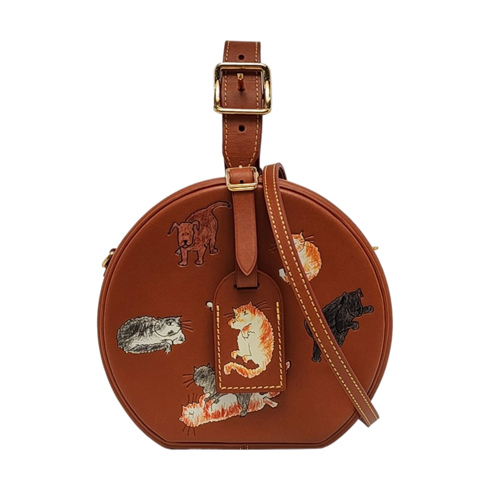 BOITE CHAPEAU PM Calfskin Brown