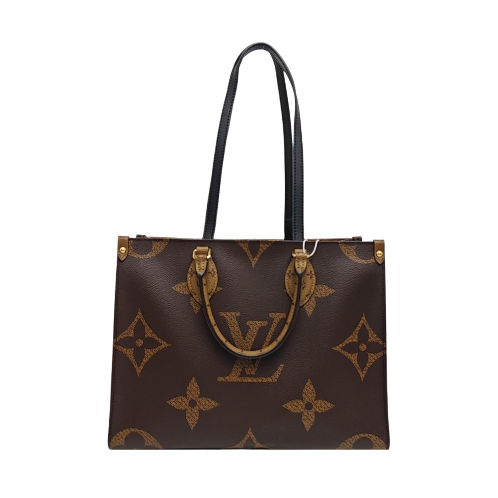 ONTHEGO MM Monogram Coated Canvas Brown