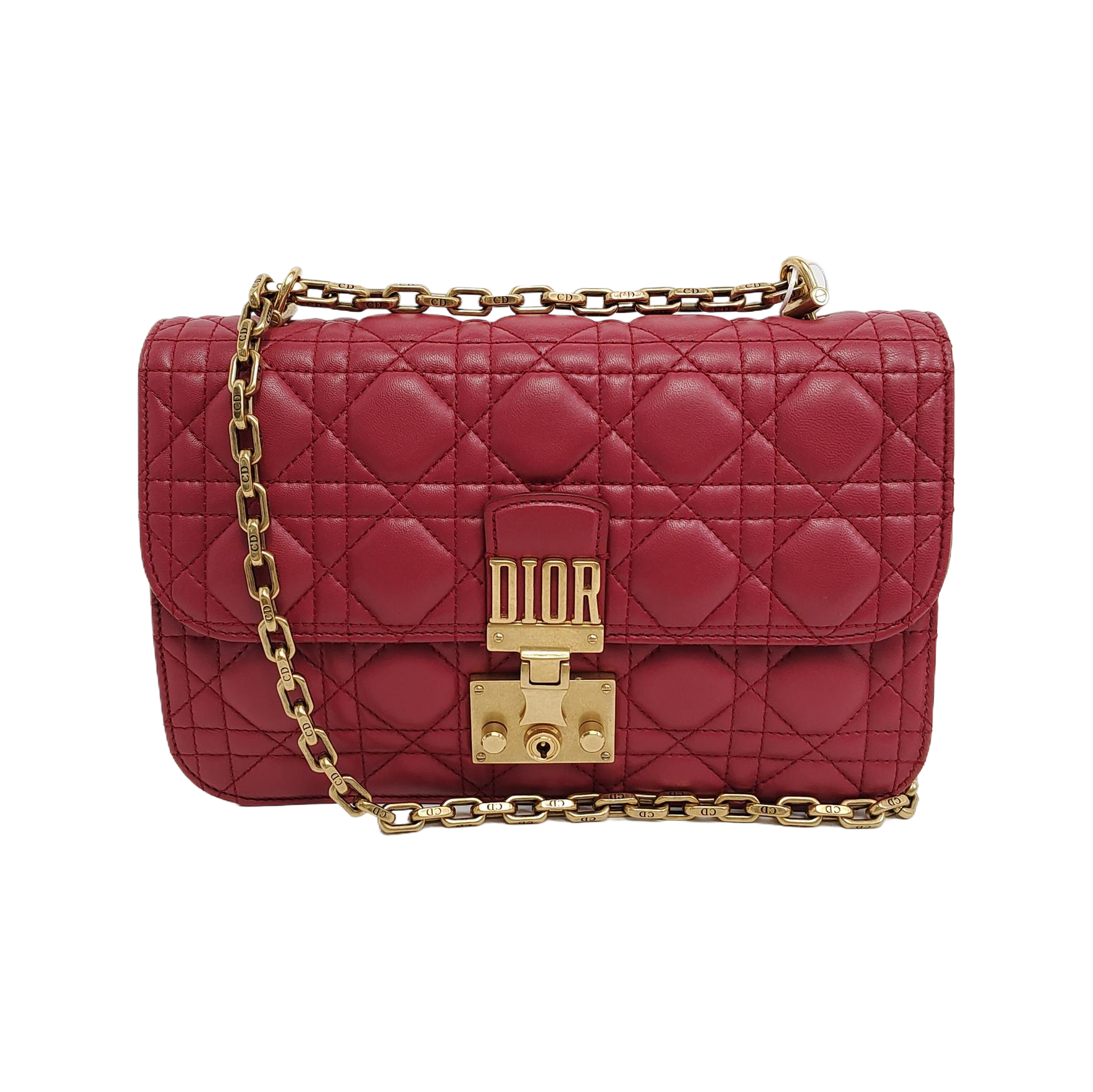 Dioraddict Cannage Lambskin Red