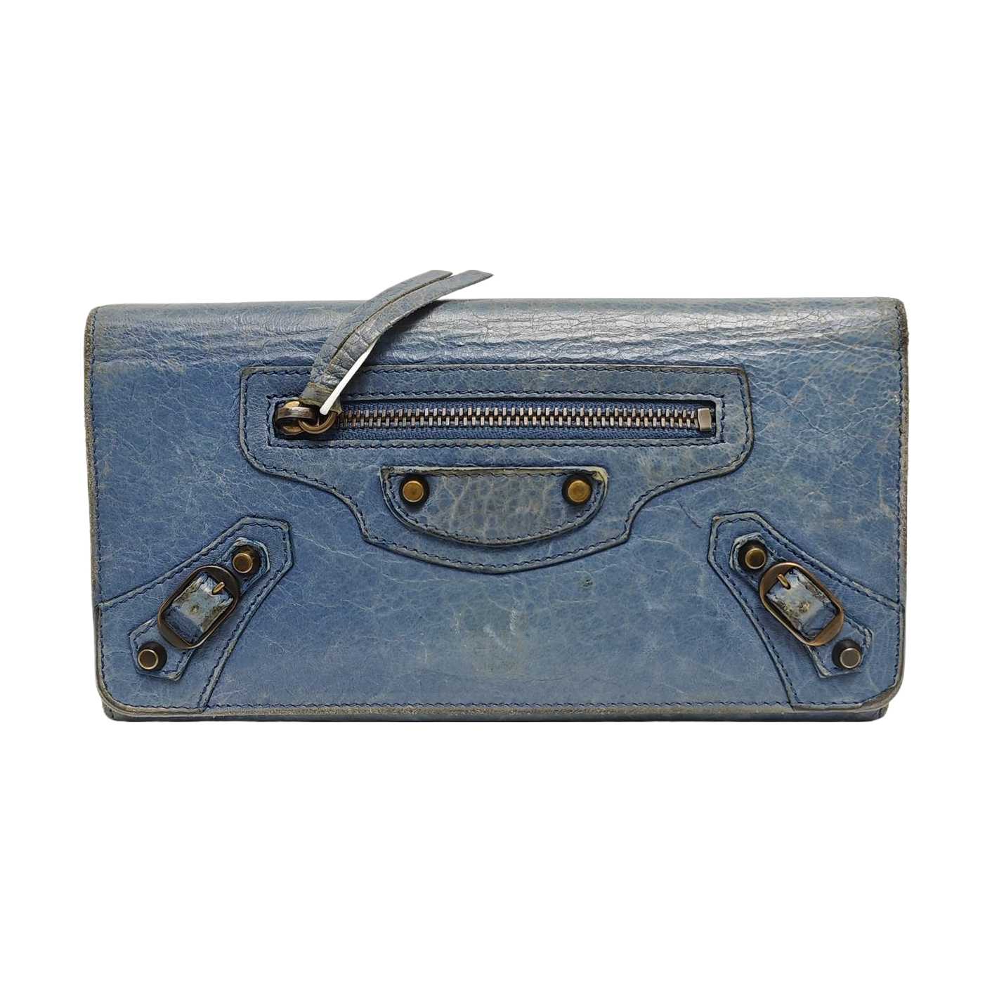 Authenticated pre-owned  Classic City Lambskin Blue Wallet - Wallet at Looply