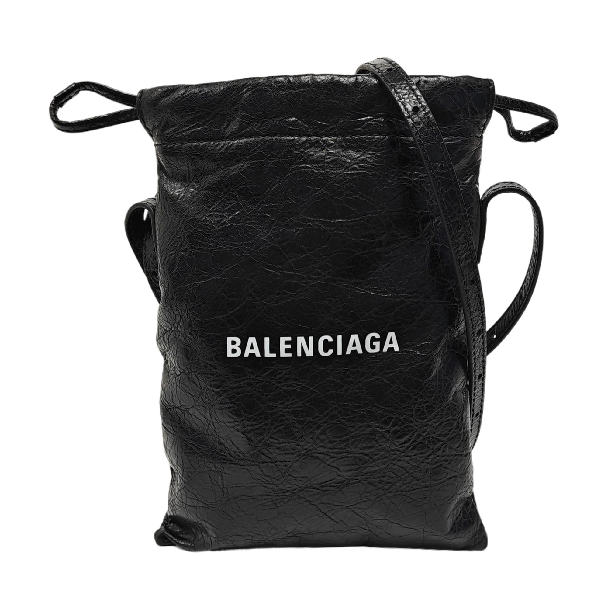 Calfskin Shoulder Bag Black