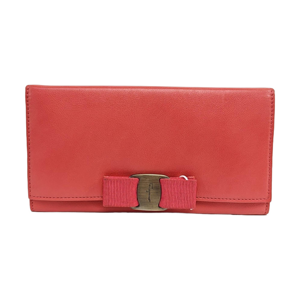Vara Calfskin Red Wallet