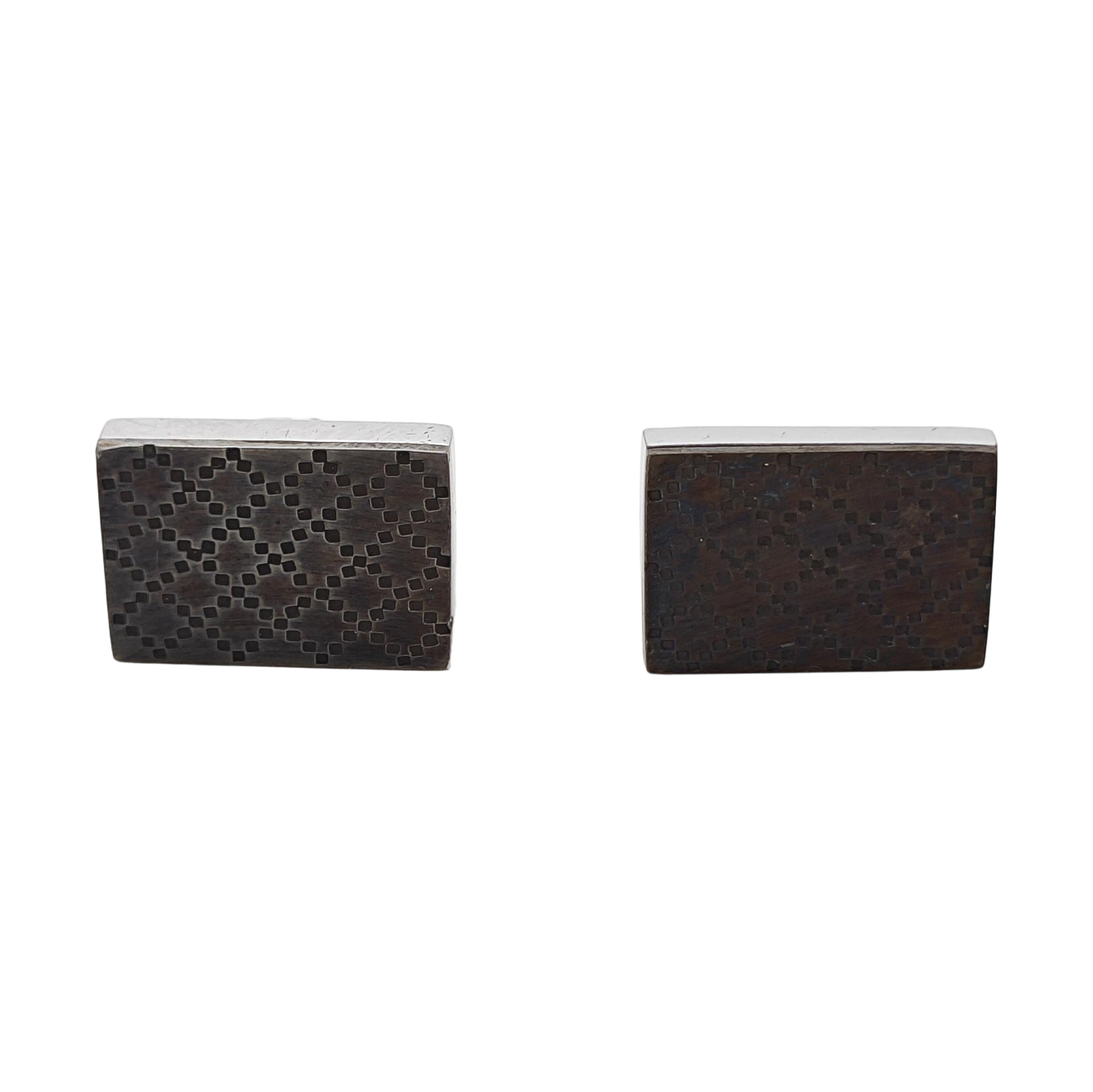 Metal Cufflink Silver
