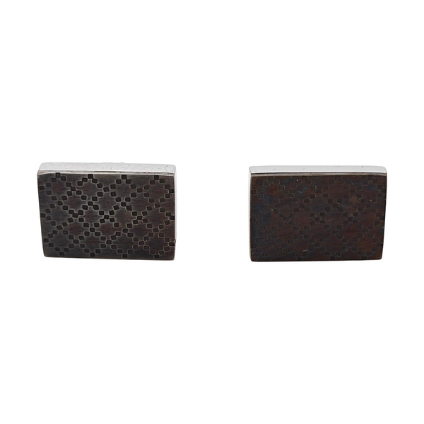 Metal Cufflink Silver