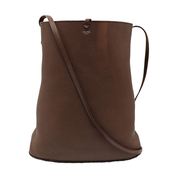 Calfskin Bucket Bag Brown