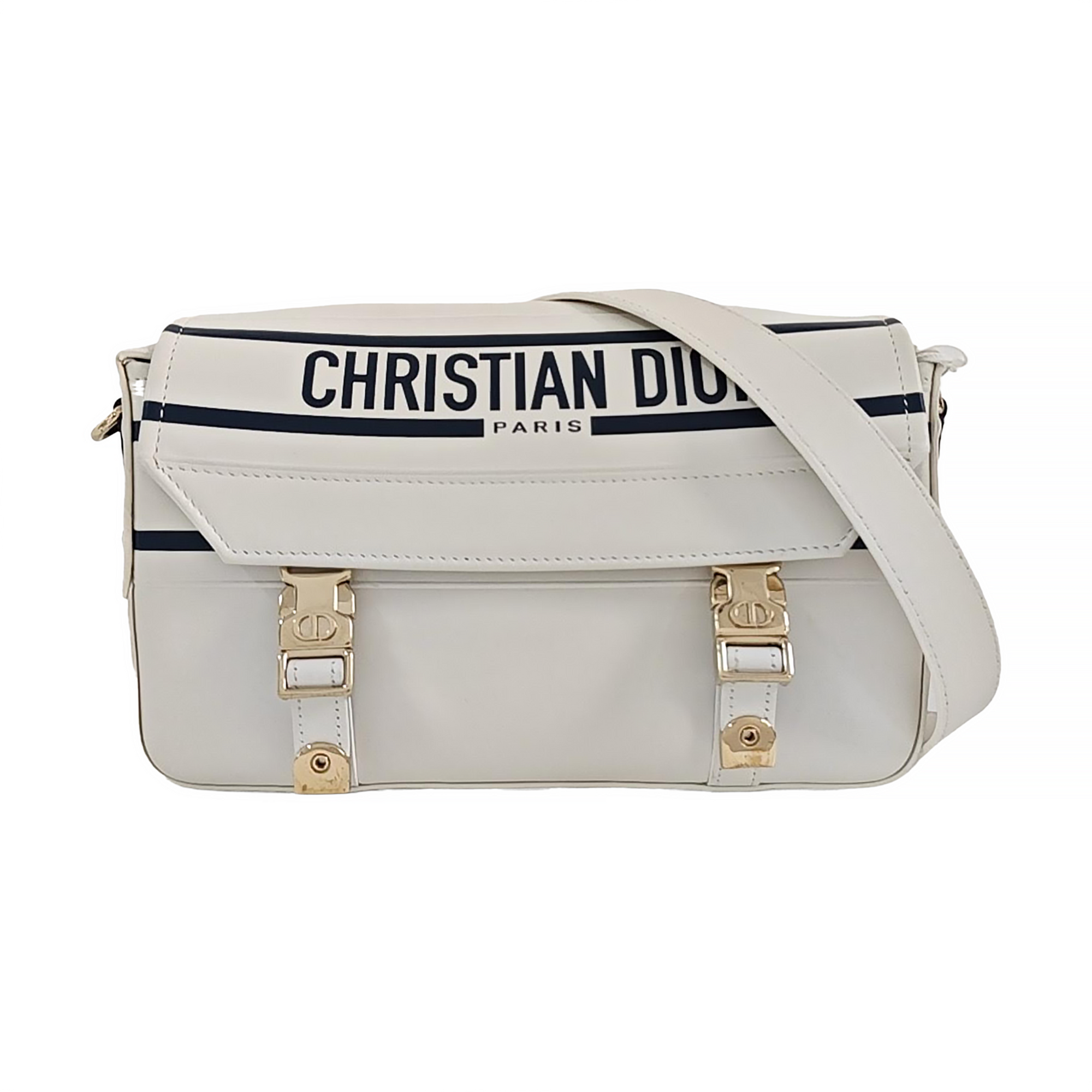 Diorcamp Small Calfskin White