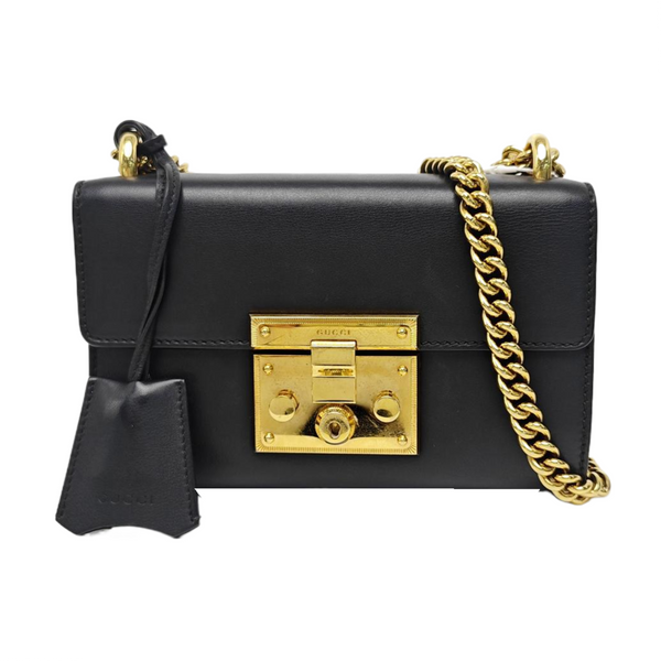 Padlock Small Calfskin Black