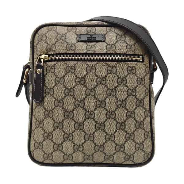 Monogram Coated Canvas Shoulder Bag Brown