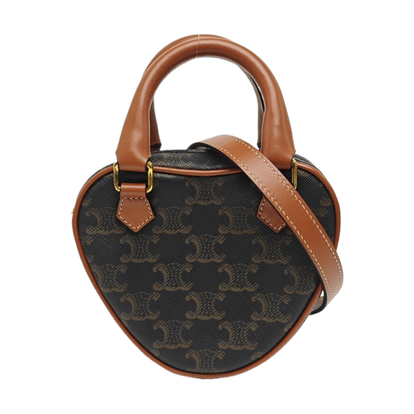 Coated Canvas Tote Bag Brown