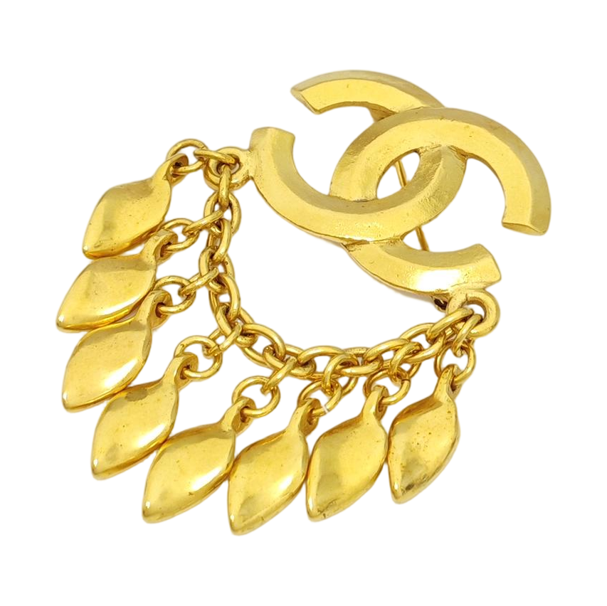 Metal Gold Brooch
