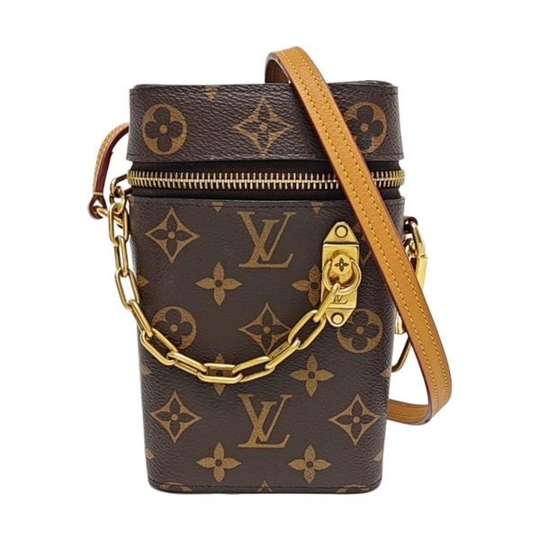 PHONE BOX Monogram Coated Canvas Brown