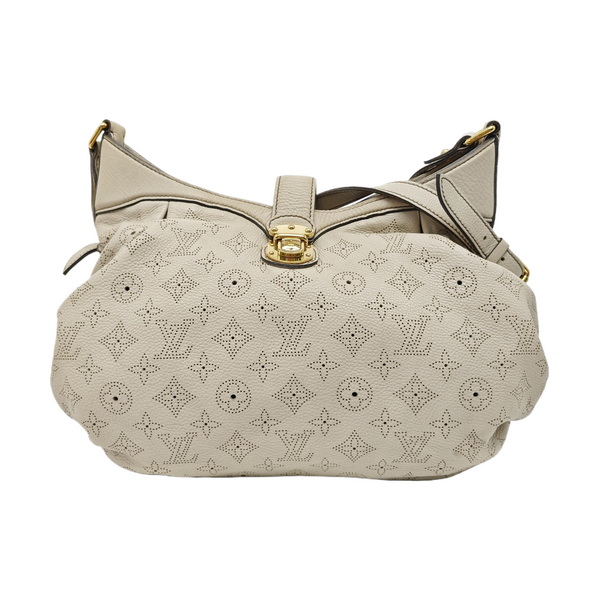 Monogram Calfskin Shoulder Bag White