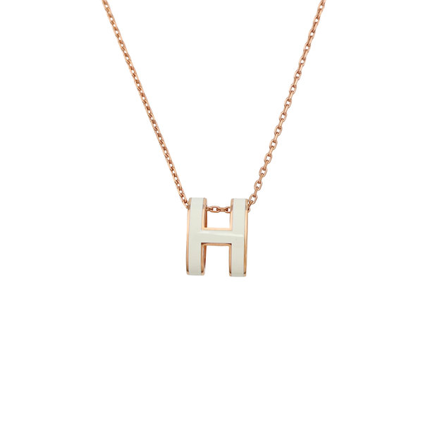 Pop H Metal Rose Gold Necklace