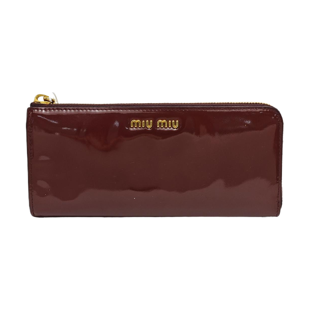 Patent Leather Wallet Red