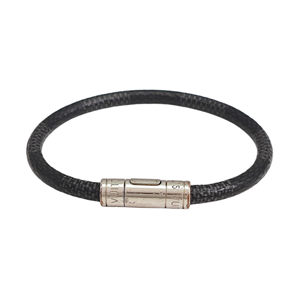 Coated Canvas Black Bangle