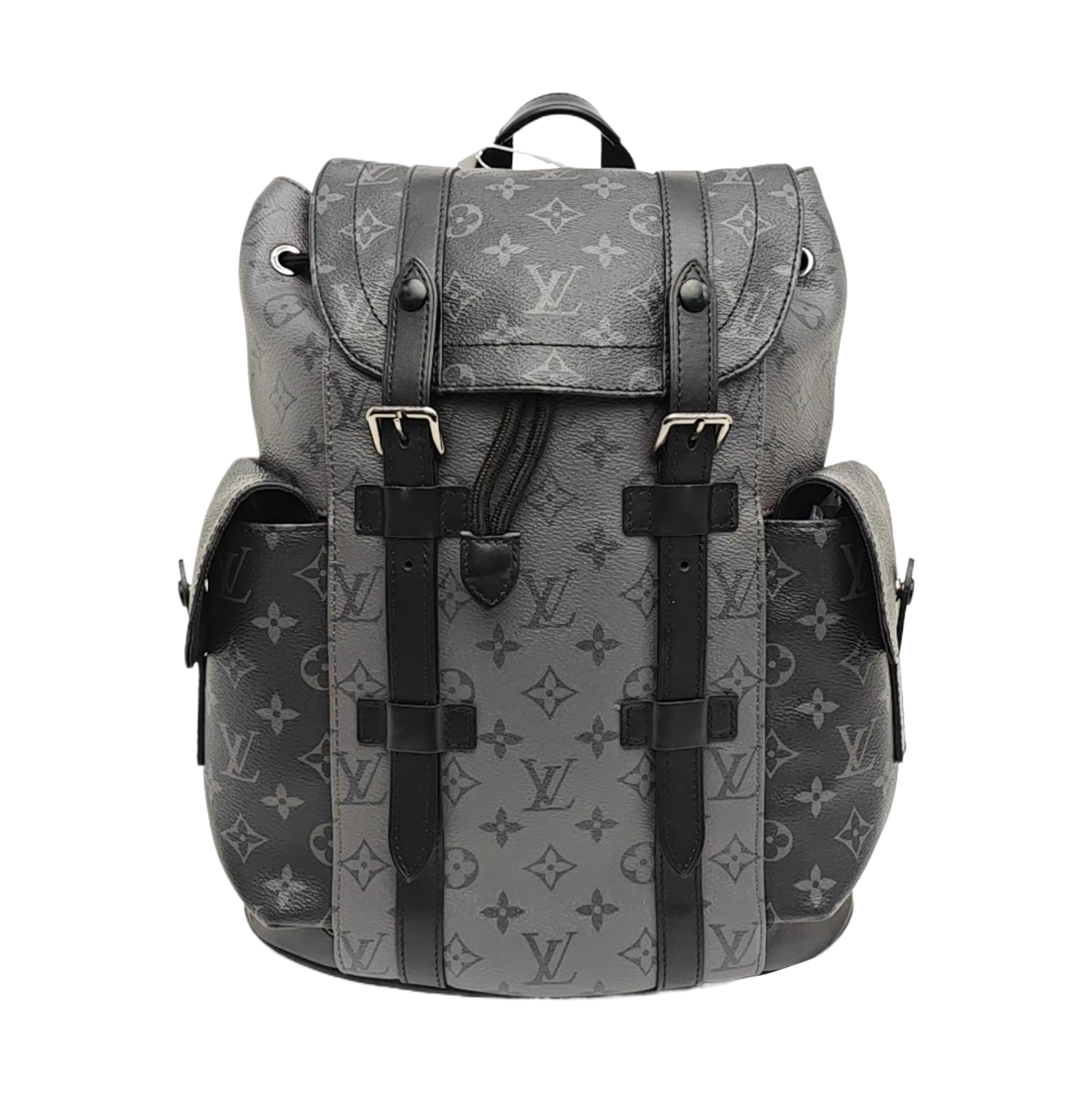 CHRISTOPHER PM Monogram Coated Canvas Gray