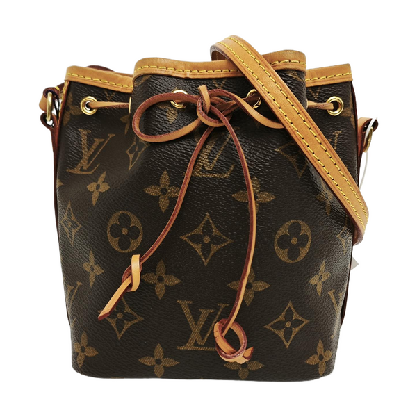 NÉONOÉ Nano Monogram Coated Canvas Brown