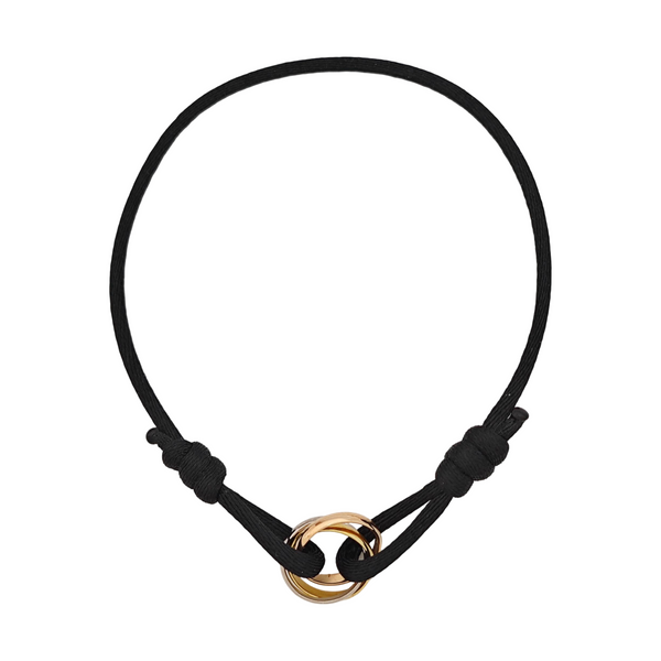 TRINITY Fabric Black Bracelet
