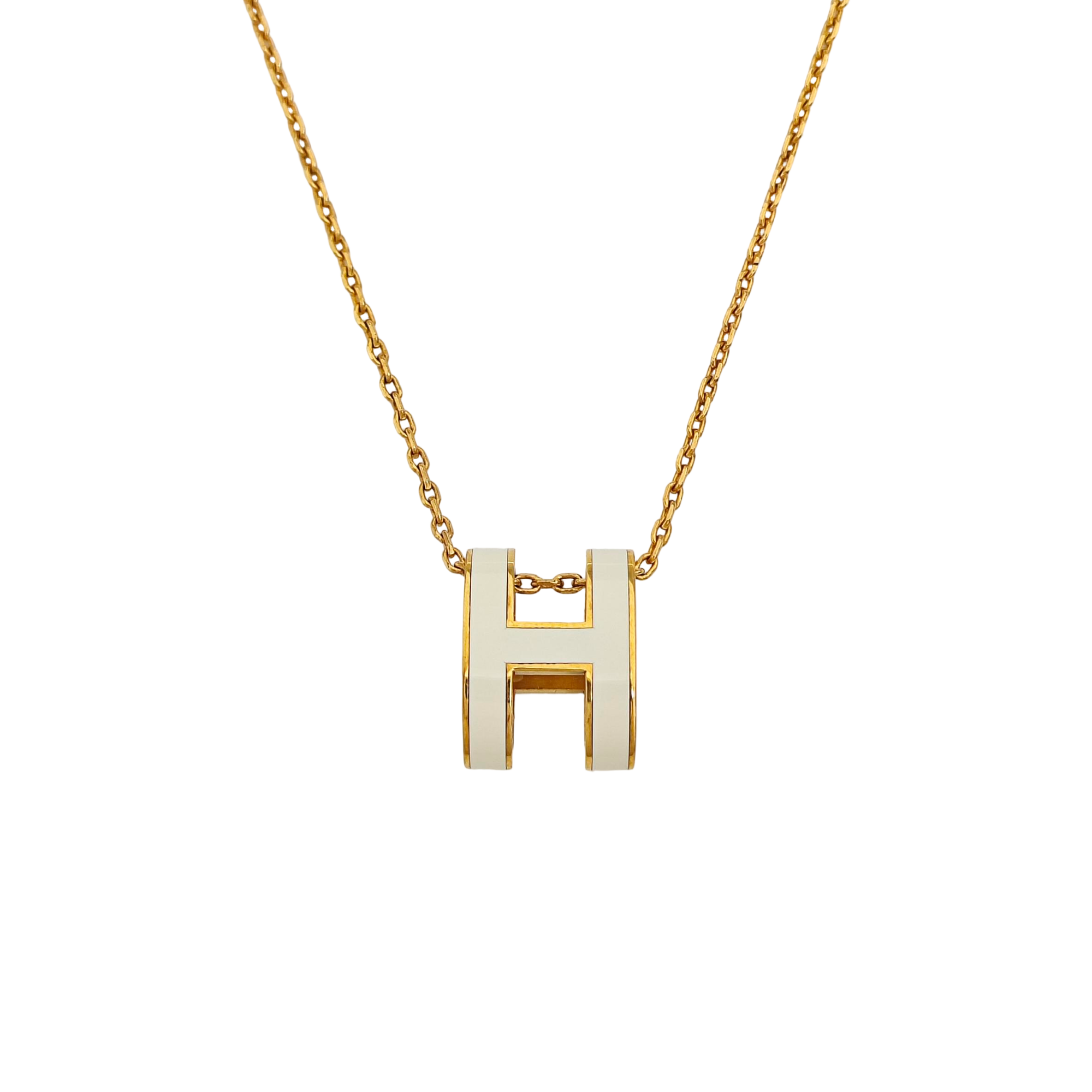 Pop H Metal Gold Necklace