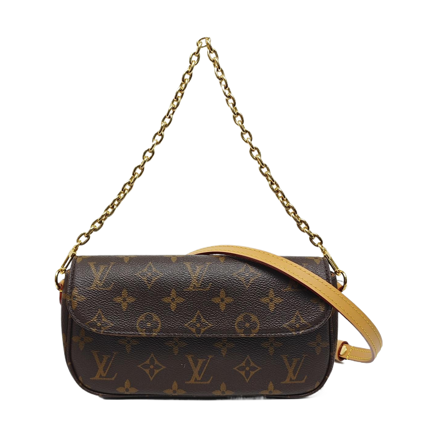 IVY Monogram Coated Canvas Brown
