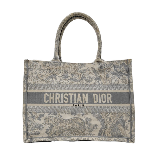 Book Tote Medium Canvas Gray