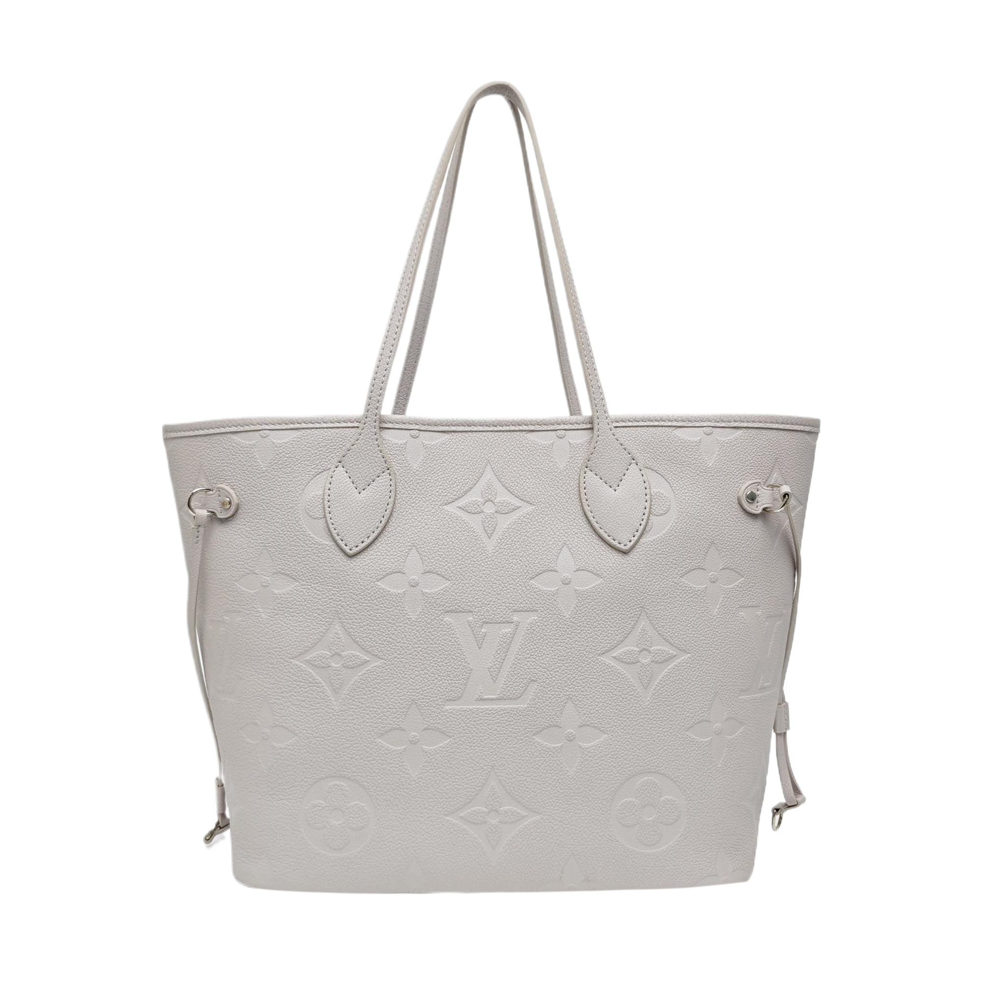 NEVERFULL MM Monogram Calfskin Gray