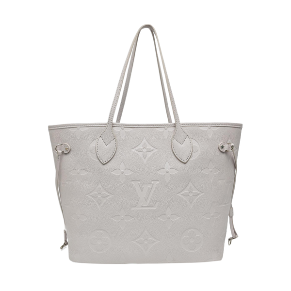 NEVERFULL MM Monogram Calfskin Gray