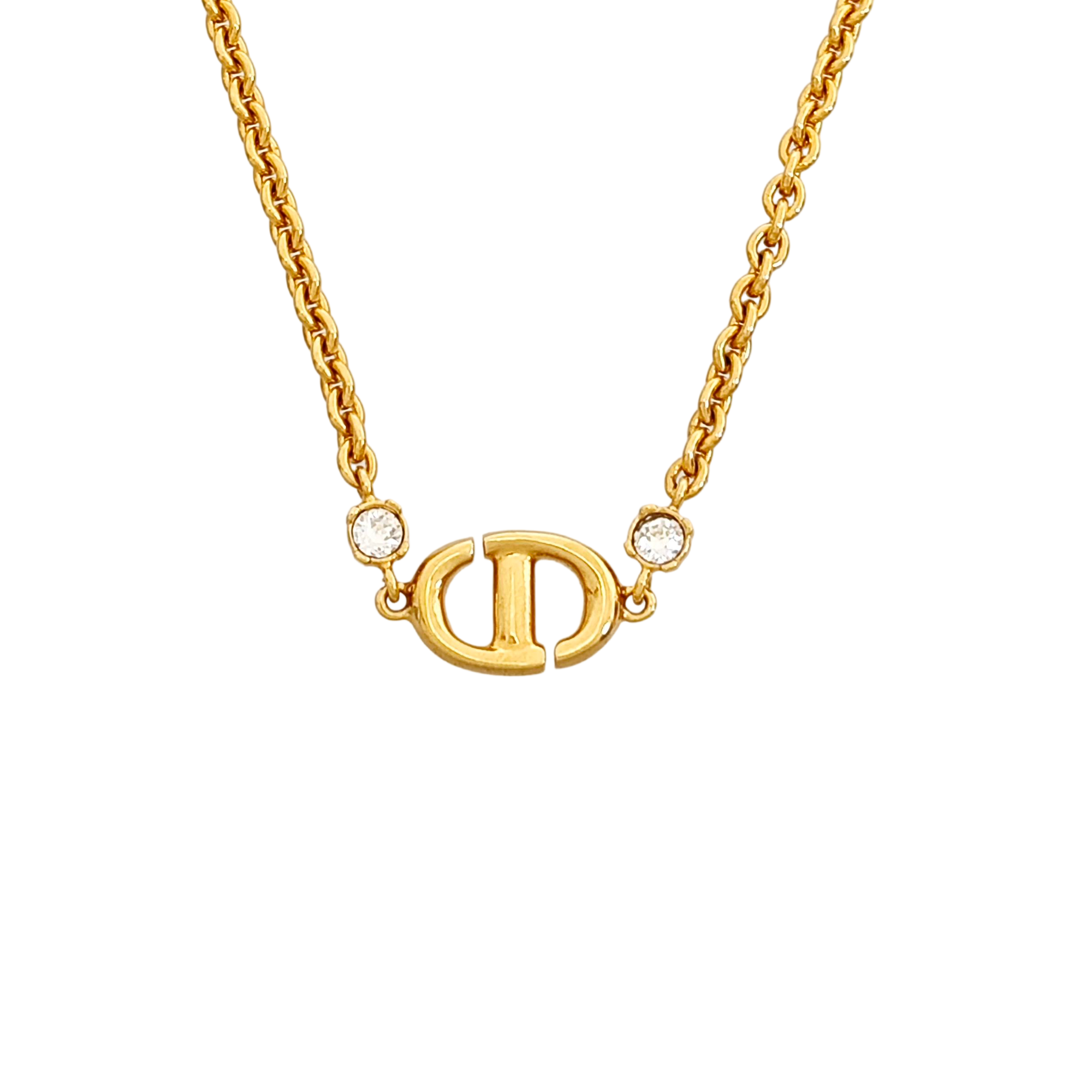 Petit CD Metal Gold Necklace
