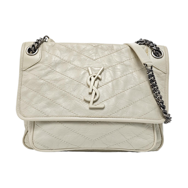 NIKI Medium Quilted Calfskin Beige