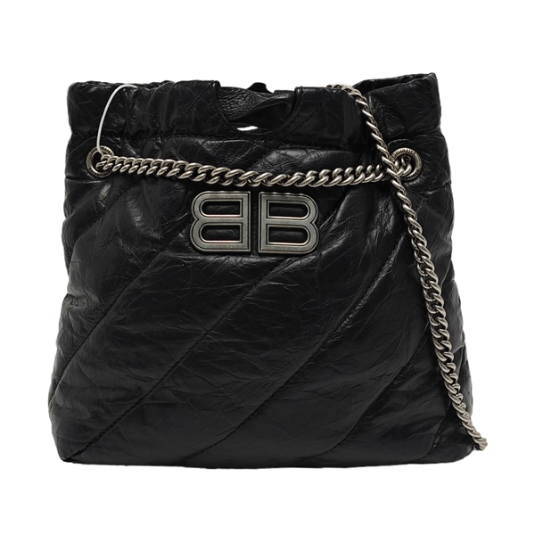 Crush Quilted Calfskin Black