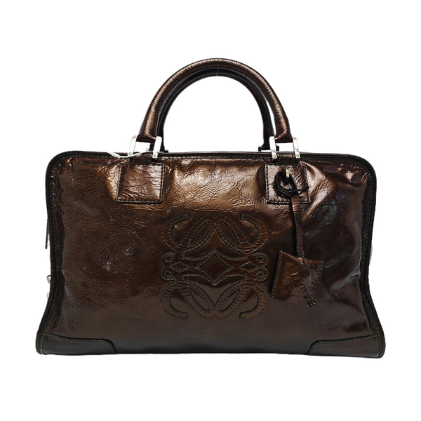 Amazona Patent Leather Brown