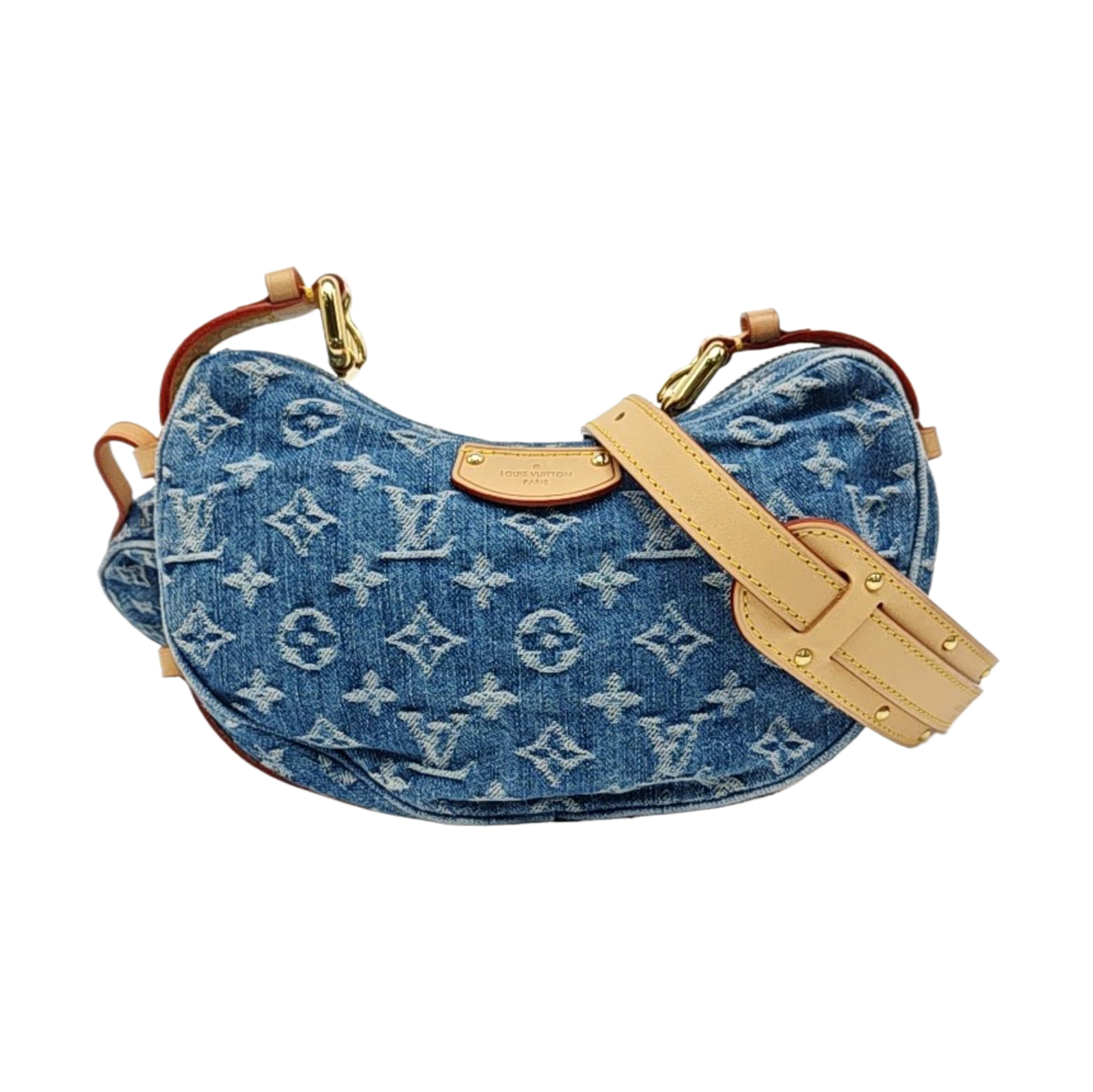 CROISSANT PM Monogram Canvas Blue