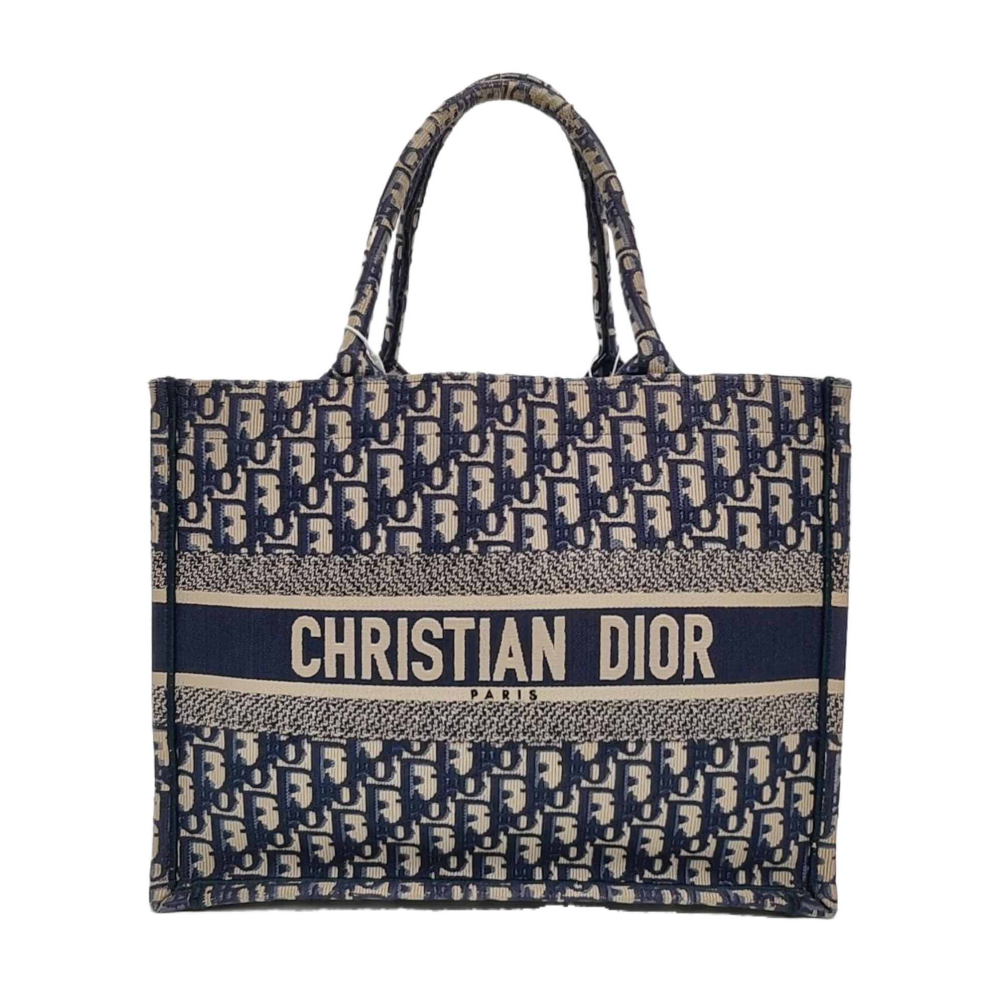 Authenticated pre-owned  Book Tote Medium Monogram Canvas Blue - Tote Bag at Looply