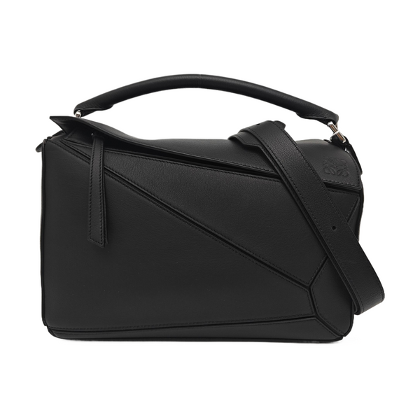 Puzzle Medium Calfskin Black