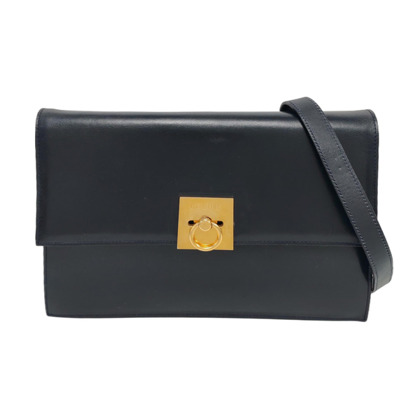 Calfskin Shoulder Bag Blue
