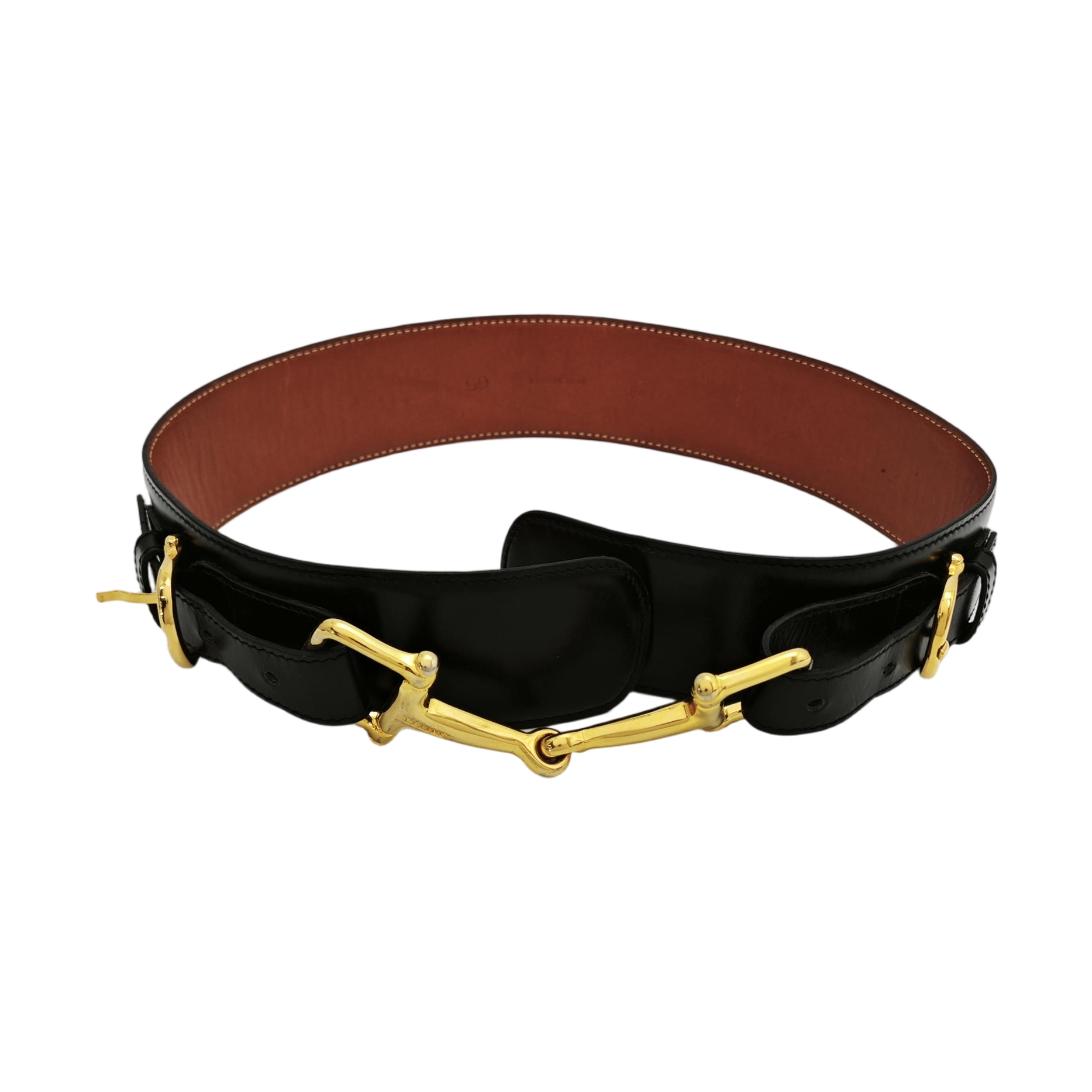 Leather Waist Cincher Black
