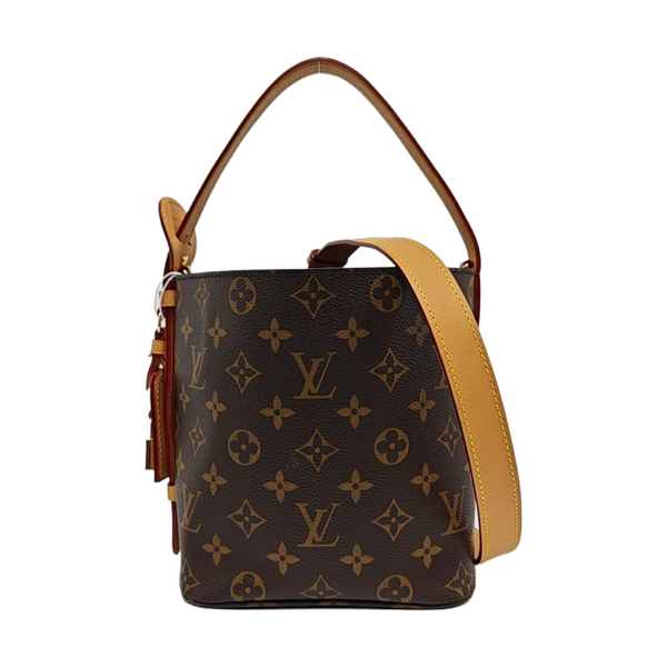 ALL IN BB Monogram Coated Canvas Brown