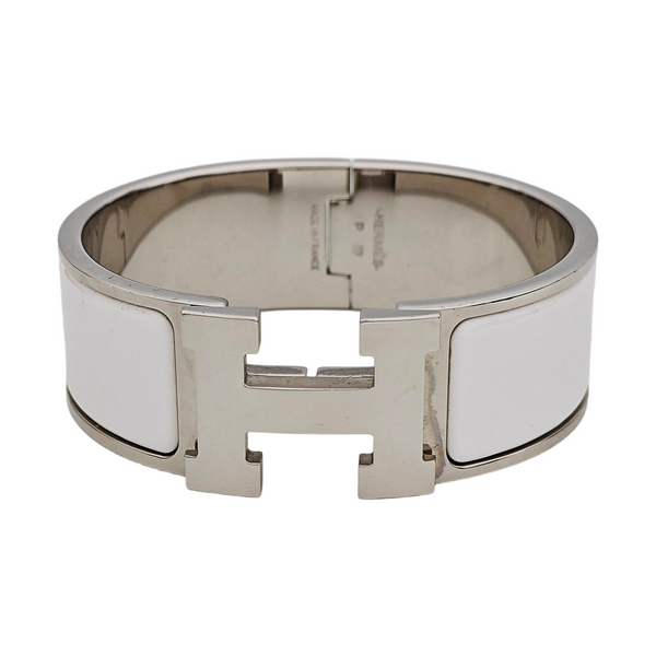 Clic Clac H Metal Silver Bangle