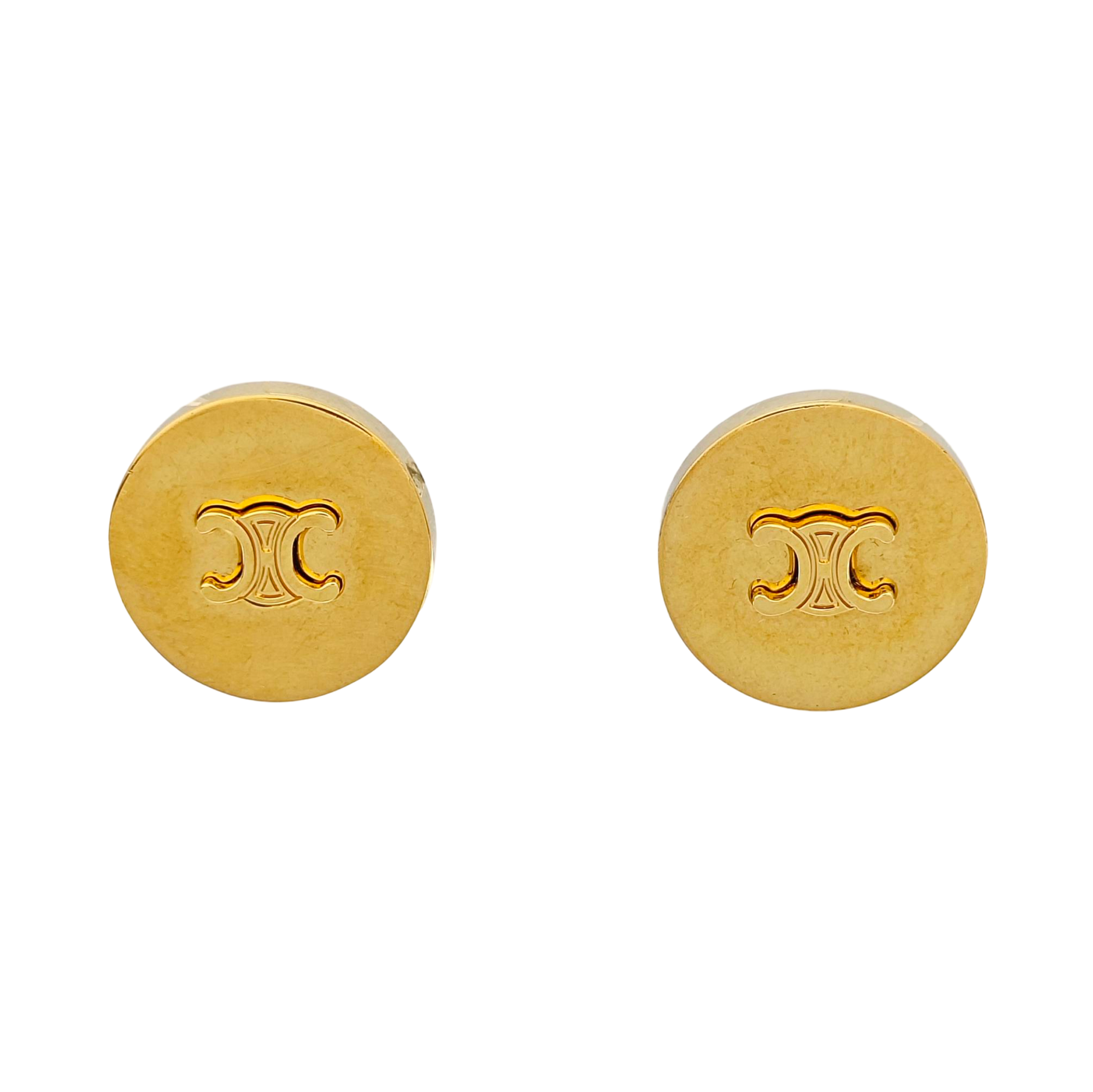 Metal Gold Clip On Earrings