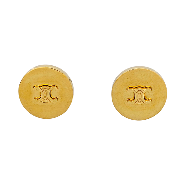 Metal Gold Clip On Earrings