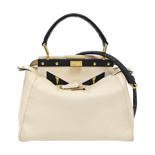 Peekaboo Mini Calfskin White