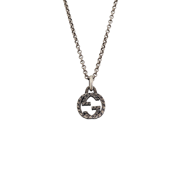 Interlocking G 925 Sterling Silver Necklace