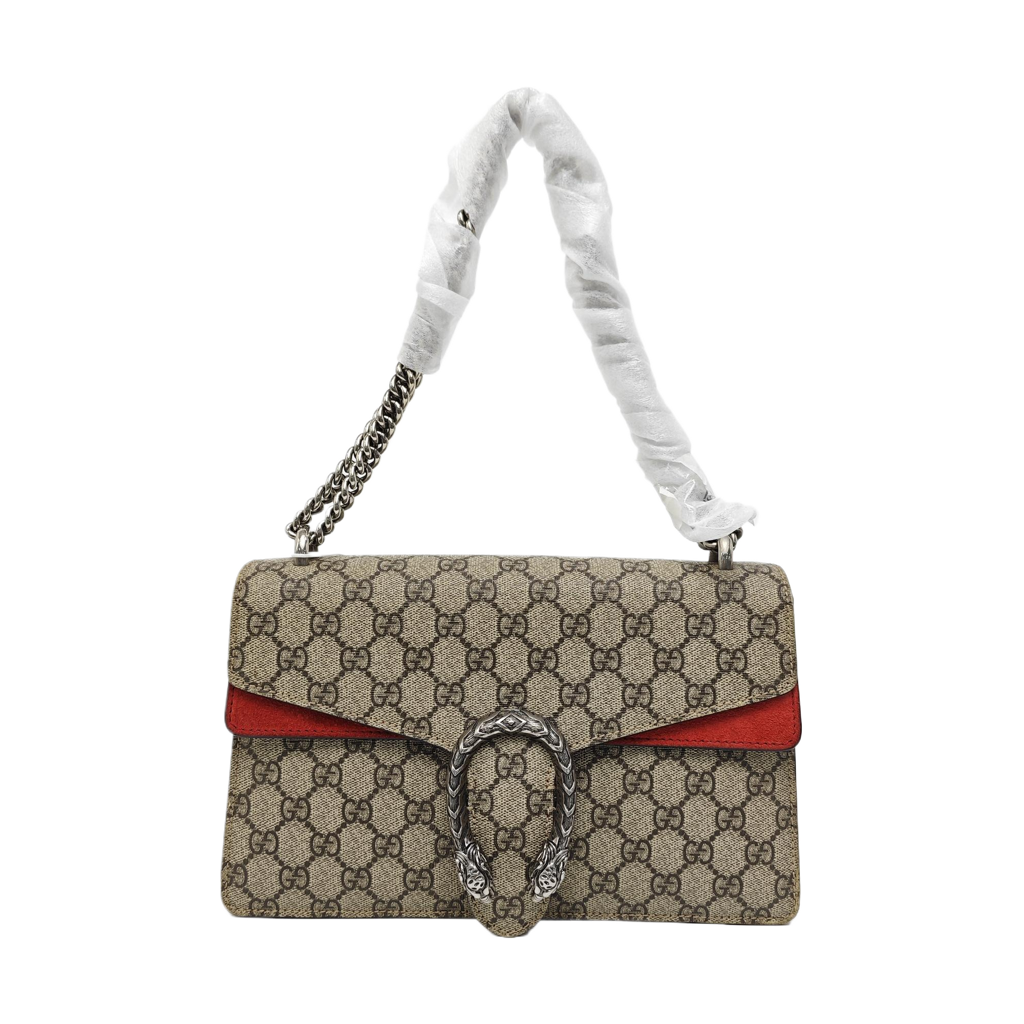 Dionysus Small Monogram Coated Canvas Black