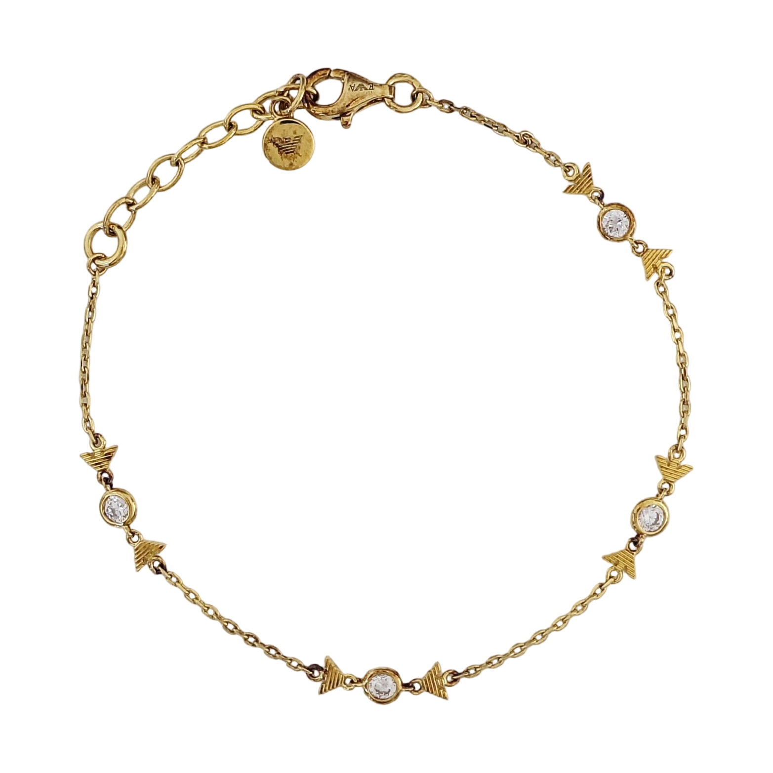 925 Sterling Silver Gold Bracelet